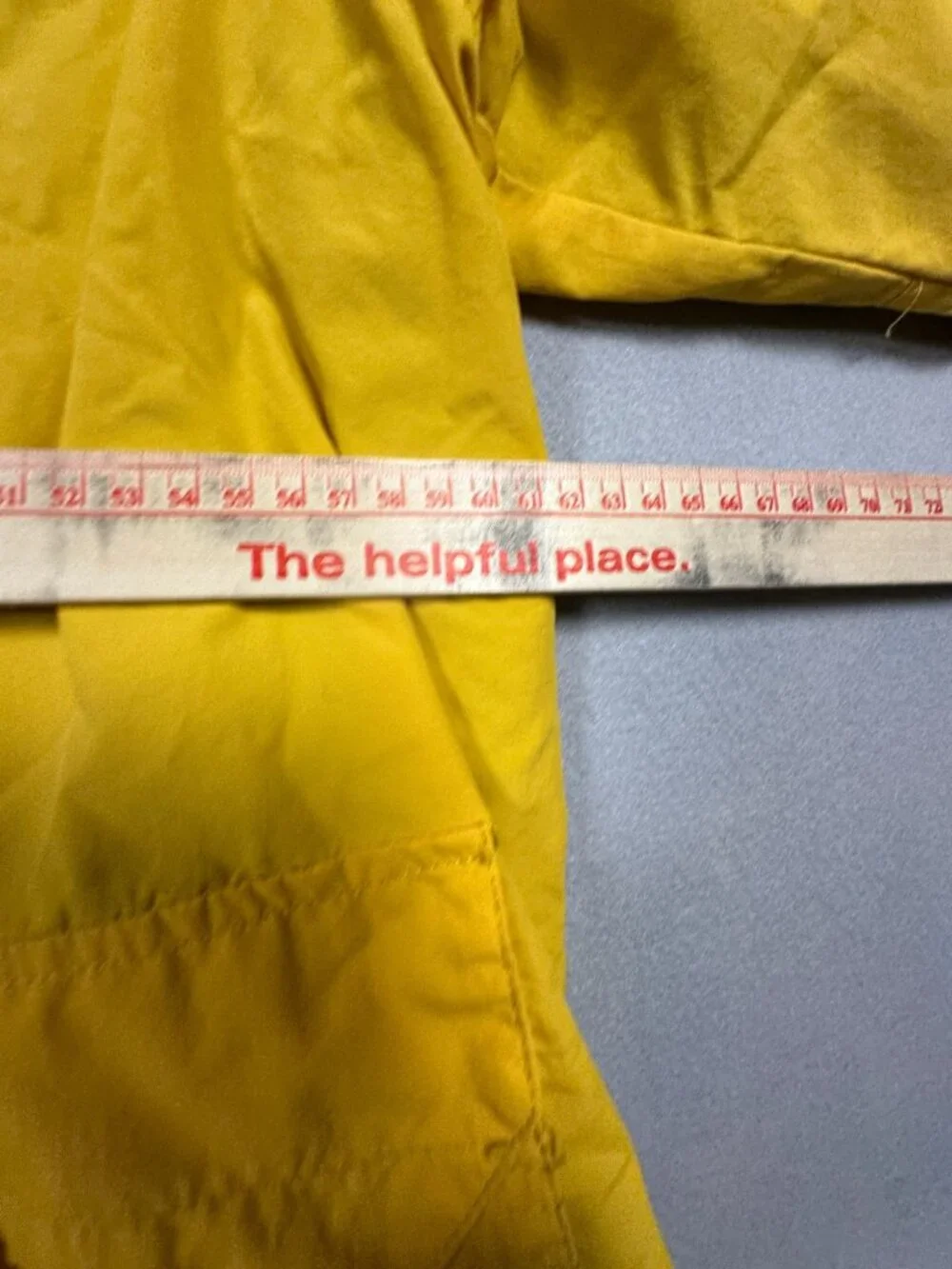 Woman Within Yellow Hooded Waterproof Jacket 22/24 Fleece Lining Nylon Blend - Picture 6 of 7